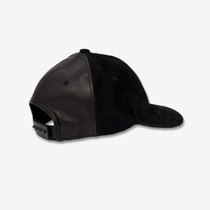 "Dad's hat" in leather and suede